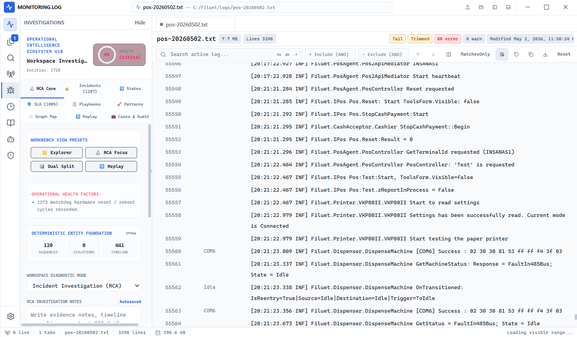 AI-Powered Log Monitoring Platform
